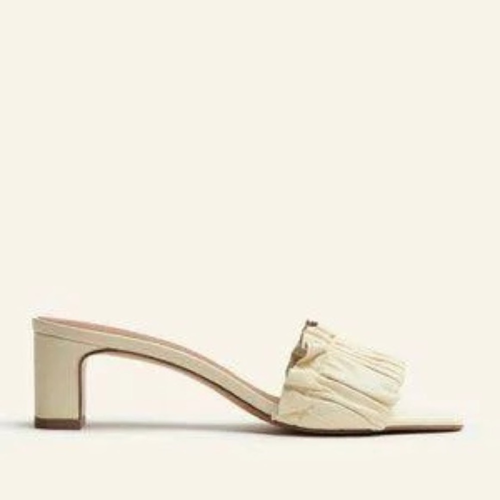 Shereen Ruched Block Heel Mule